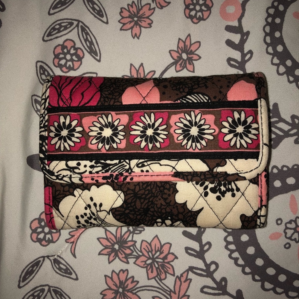 Vera Bradley Mocha Rouge Wallet